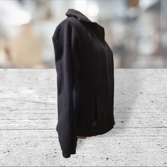 Columbia black zippered fleece jacket size M - Picture 11 of 15